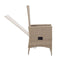 Outdoor Chairs 2 Pcs With Cushions Poly Rattan Beige