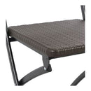Folding Garden Chairs 2 Pcs Hdpe And Steel Brown