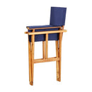 2 Pcs Directors Chairs Solid Acacia Wood