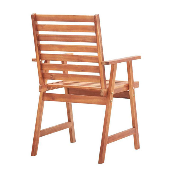 Outdoor Dining Chairs 3 Pcs Solid Acacia Wood