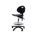 Jupiter Laboratory Drafting Stool Black