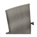 Stackable Outdoor Chairs 2 Pcs Grey Poly Rattan