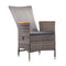 Outdoor Chairs 2 Pcs With Cushions Poly Rattan Grey