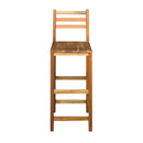 Bar Chairs 2 Pcs Solid Acacia Wood 42X36X110 Cm