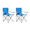 Camping Table And Chair Set 3 Pieces Blue