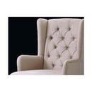 Rocking Armchair Fabric Lounge Recliner Beige