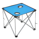 Camping Table And Chair Set 3 Pieces Blue