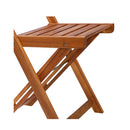 Outdoor Bistro Chairs 2 Pcs Solid Acacia Wood