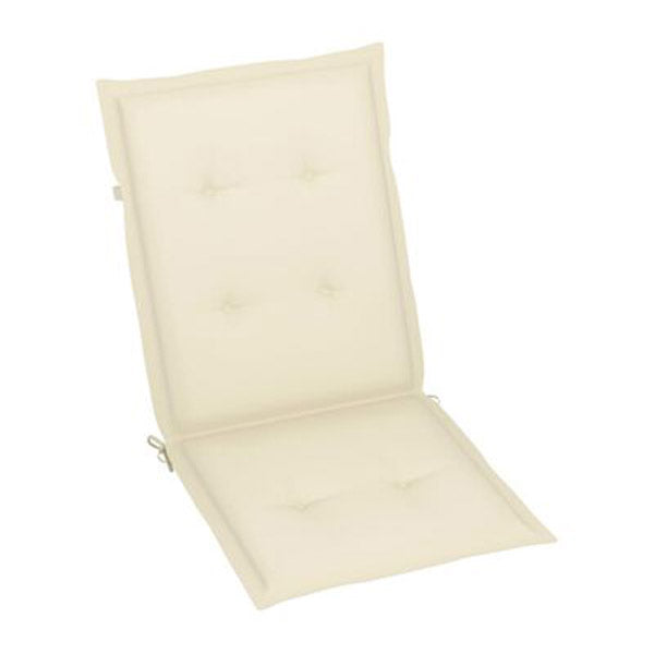 Garden Chair Cushions 6 Pcs Cream 120X50X3 Cm