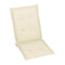 Garden Chair Cushions 6 Pcs Cream 120X50X3 Cm