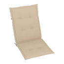 Garden Chair Cushions 6 Pcs Beige 120X50X3 Cm