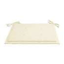 Garden Chair Cushions 4 Pcs Cream 50X50X3 Cm Fabric
