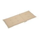 Garden Chair Cushions 6 Pcs Beige 120X50X3 Cm