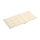Garden Chair Cushions 6 Pcs Cream 100X50X3 Cm
