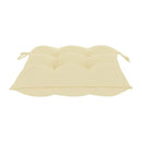 Chair Cushions 4 Pcs Cream White 40X40X7 Cm Fabric