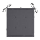 Garden Chair Cushions 6 Pcs Anthracite 40X40X3 Cm Fabric