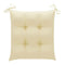 Chair Cushions 4 Pcs Cream White 40X40X7 Cm Fabric