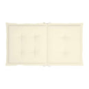Garden Chair Cushions 6 Pcs Cream 100X50X3 Cm