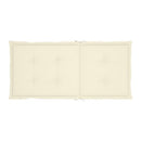 Garden Chair Cushions 6 Pcs Cream 120X50X3 Cm