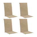 Garden Chair Cushion 4 Pcs 120X50X3 Cm
