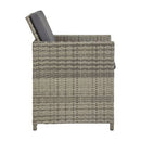 Garden Chairs 2 Pcs With Cushions Grey Poly Rattan