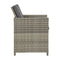 Garden Chairs 2 Pcs With Cushions Grey Poly Rattan