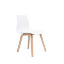 Mars Lucid Chair Timber Base White