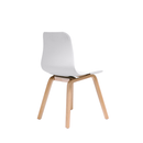 Mars Lucid Chair Timber Base White