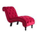 Chaise Lounge Red Velvet
