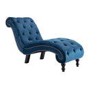 Chaise Lounge Blue Velvet