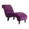 Chaise Lounge Purple Velvet