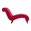 Chaise Lounge Red Velvet
