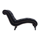 Chaise Lounge Black Velvet