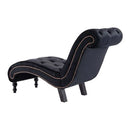 Chaise Lounge Black Velvet