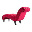 Chaise Lounge Red Velvet
