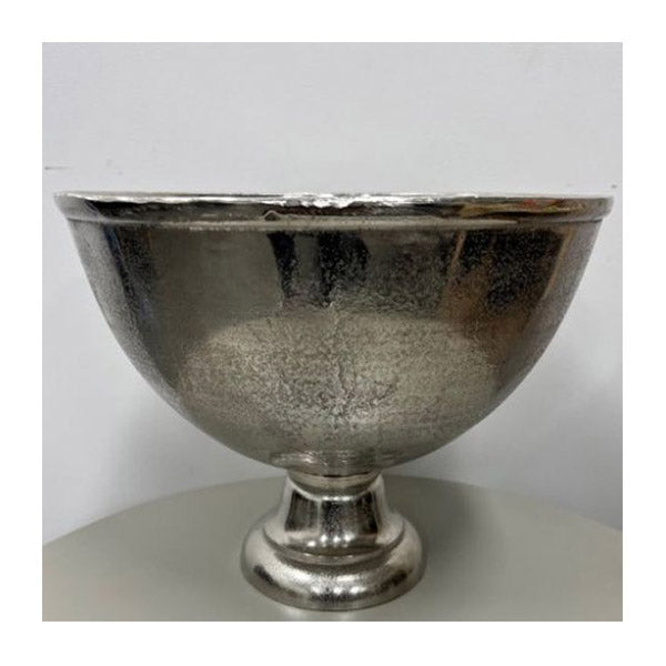 Aluminium Round Champagne Bowl Silver 45X45X33Cm