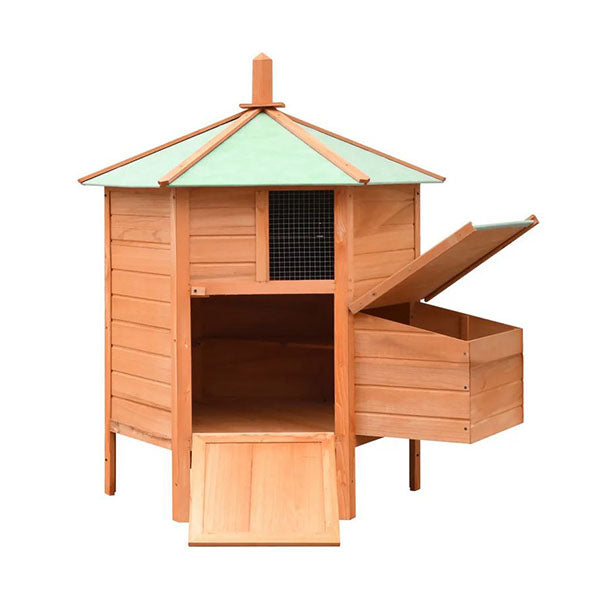 Chicken Cage Solid Pine And Fir Wood 126X117X125 Cm