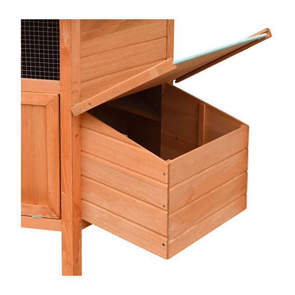 Chicken Cage Solid Pine And Fir Wood 126X117X125 Cm