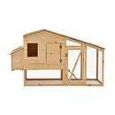 Chicken Cage Solid Pine Wood 178X67X92 Cm