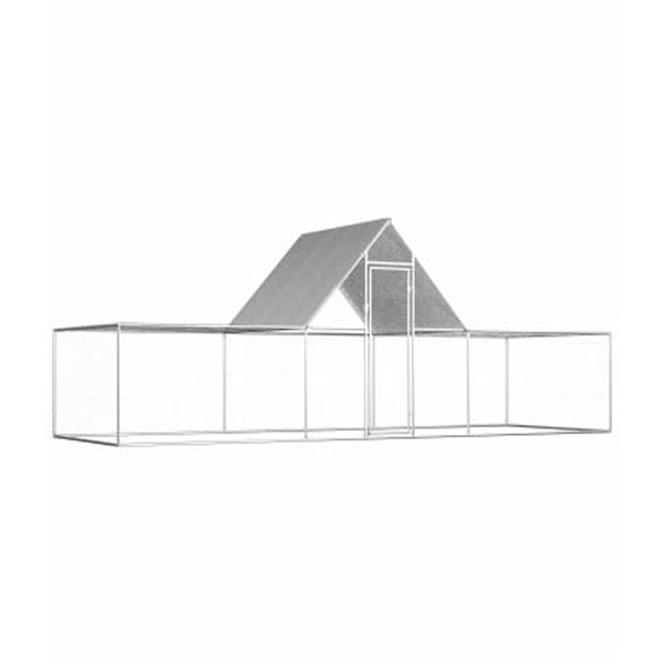 Chicken Coop Galvanised Steel 6X2X2 M