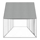 Chicken Coop 8X2X2 M Galvanised Steel