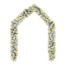Christmas Garland With Leds And Flocked Snow Green 20 M Pvc