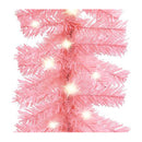 Christmas Garland With Led Lights 20 M Pink