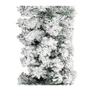 Christmas Garland With Flocked Snow Green 5 M Pvc