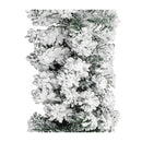 Christmas Garland With Leds And Flocked Snow Green 20 M Pvc
