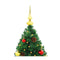 Artificial Christmas Tree With Baubles And Leds Green 210 Cm
