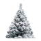 Artificial Christmas Tree With Flocked Snow Green 150 M Pvc