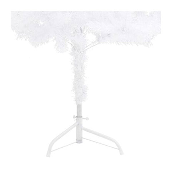 Corner Artificial Christmas Tree Leds And Ball Set 150 Cm Pvc White