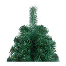 Artificial Half Christmas Tree With Stand Green 210 Cm Pvc