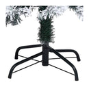 Artificial Christmas Tree With Leds And Flocked Snow Green 150 Cm